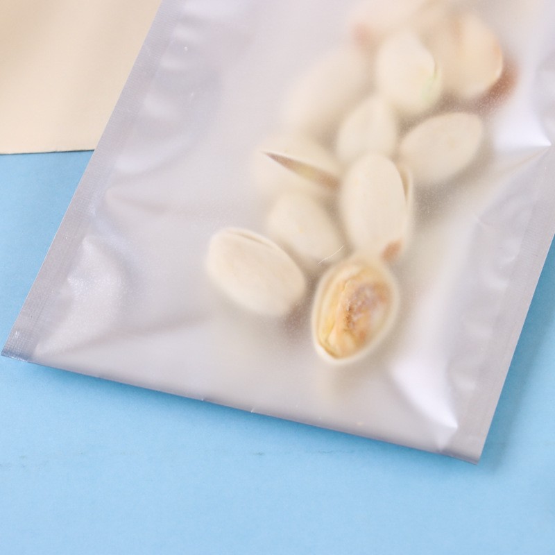 糖果包装袋 镀铝阴阳食品包装袋 三边封对折袋 半透明平口袋定制图5