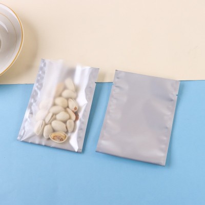糖果包装袋 镀铝阴阳食品包装袋 三边封对折袋 半透明平口袋定制