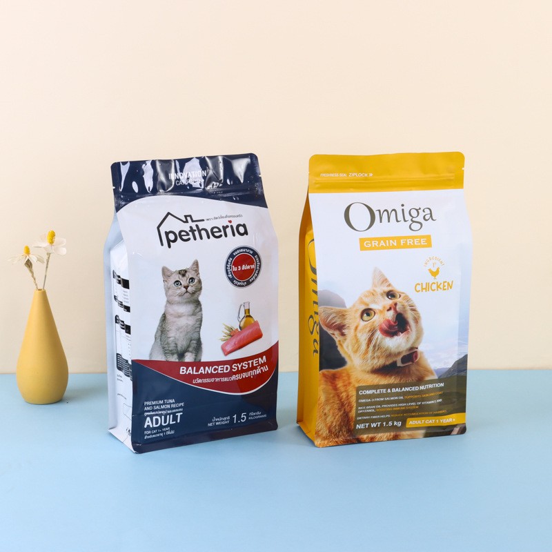 猫粮袋狗粮包装袋八边封宠物铝箔袋食品袋自立自封塑料拉链袋定制图4