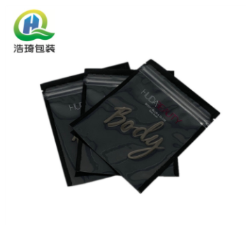 装粉扑包装袋订制自封袋化妆棉包装袋半透明烫金自封袋铝箔袋订制图2