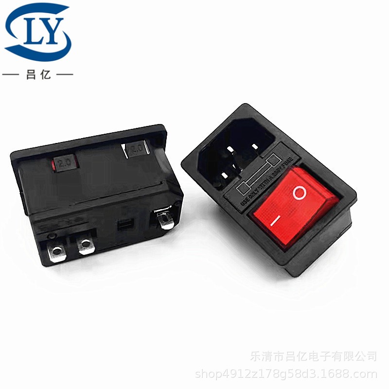 批发连体品字插座AC-304电源插座3合1/AC304三合一插座 黑色/白色图3