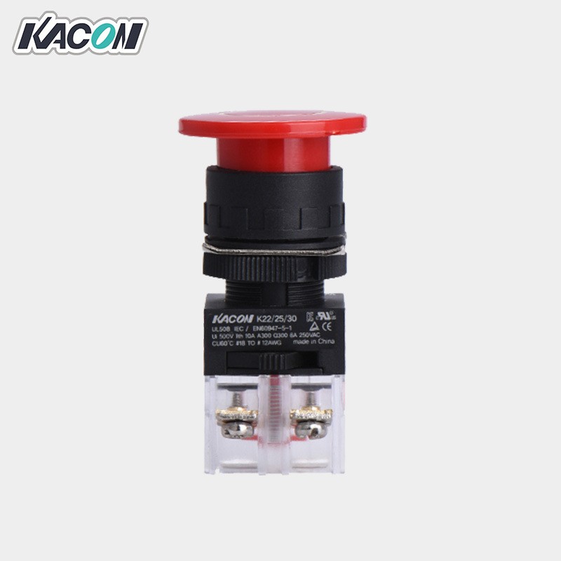 批发Kacon/凯昆K22-21-N40按钮开关22mm安装孔头部40mm蘑菇头按钮图4