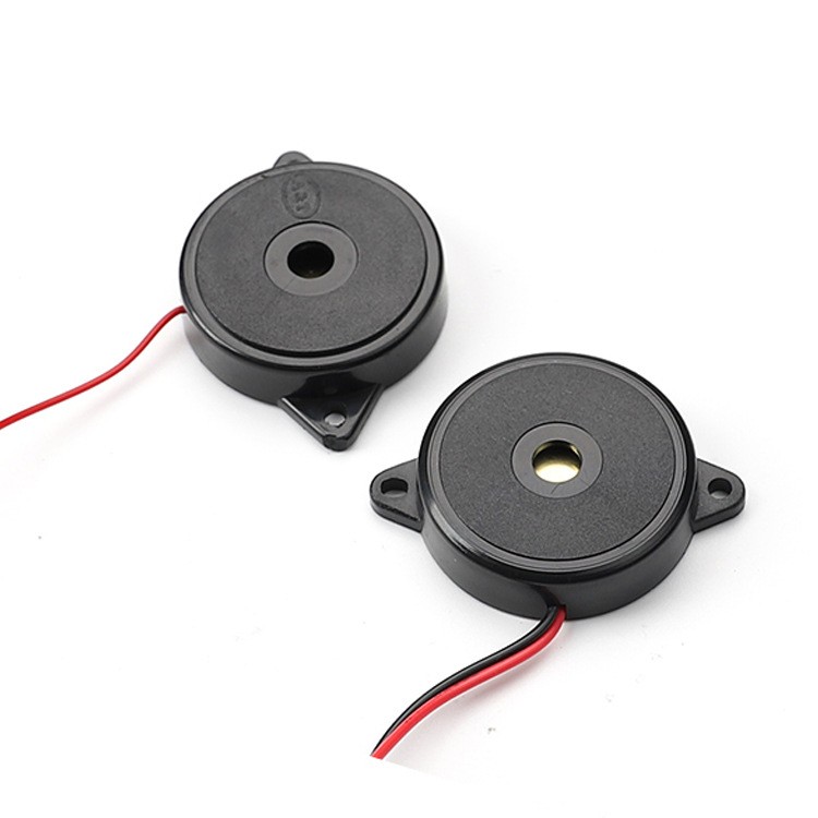 厂家直销30mm压电无源蜂鸣器9v12v薄型圆形带耳朵引线交流蜂鸣器图4