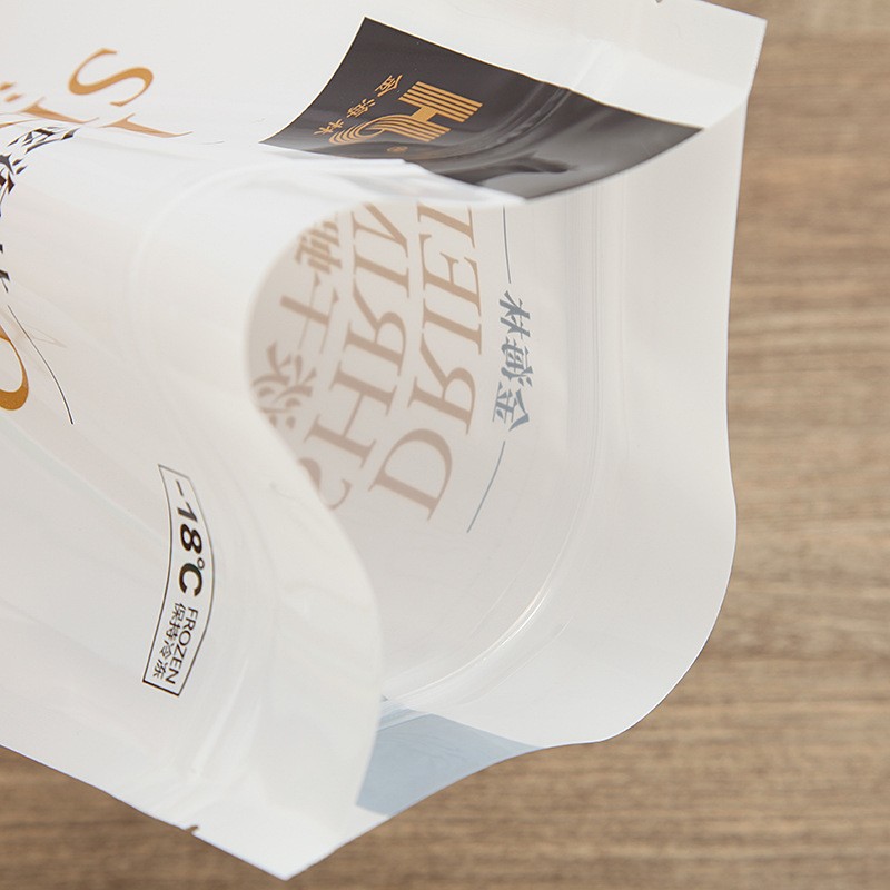 制定三边封休闲食品包装袋虾米虾皮海鲜干货自封袋冷冻虾鱼肉包装图5