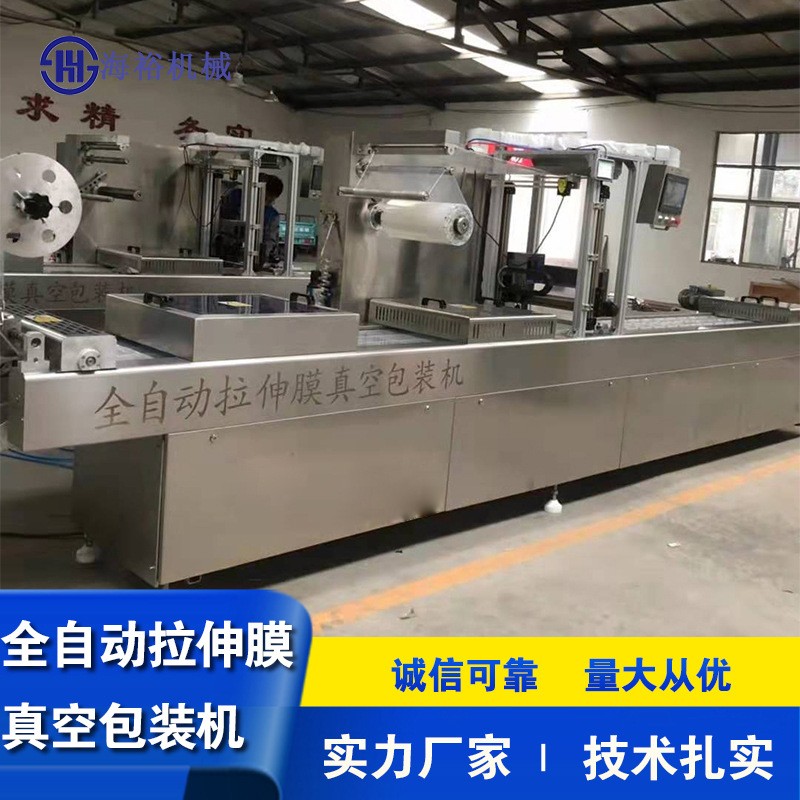 商用拉伸膜式真空连续包装机 食品小袋抽真空设备 拉伸膜包装机图5