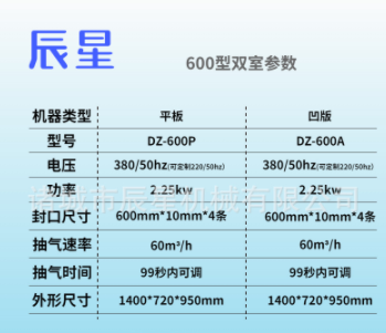双室全自动真空食品包装机商用大型家塑封抽空封口机台式抽真空机图4