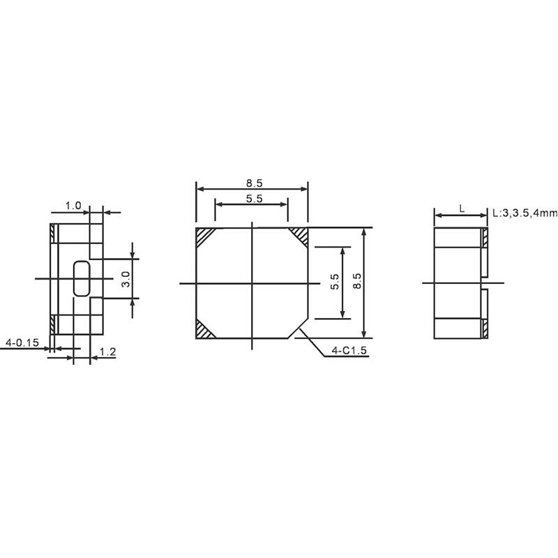 血氧仪 血糖仪适用蜂鸣器 HYG8503A-3027 3V无源 16R SMD8530图2