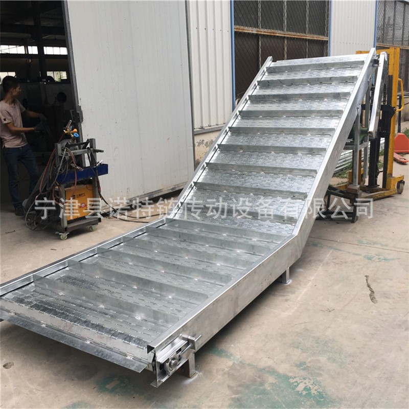 定制塑料切粒机不锈钢网带输送机 风冷网链输送机 180度转弯机图5