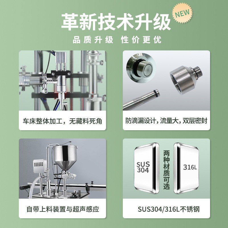 全自动单头膏体液体灌装机 化妆品膏霜乳液分装机 凝胶罐装机酱料图3
