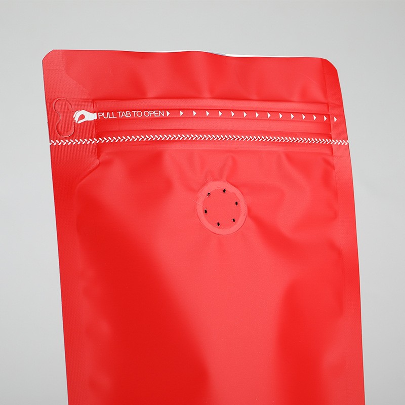 捷德1/4磅半磅一磅1kg咖啡袋铝箔袋牛皮纸加气阀包装袋自立拉链图2