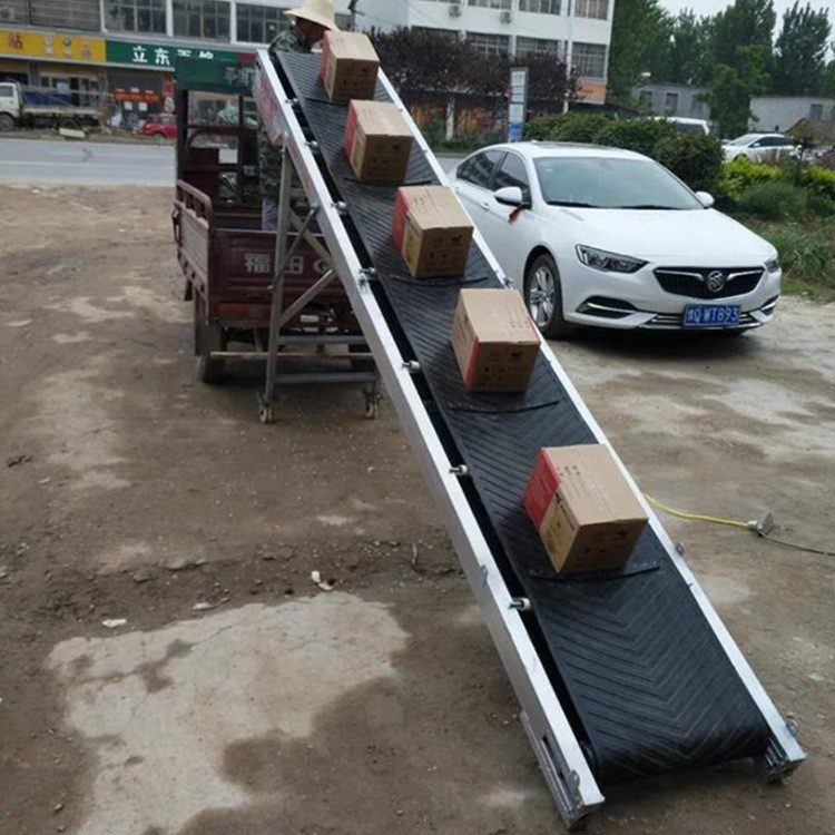 小型纸箱用皮带输送机 4米折叠输送带 家用两项电可移动皮带机图3