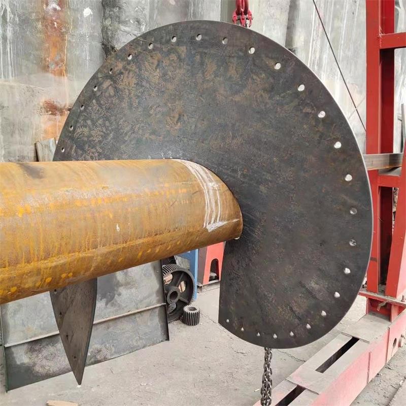连续无轴绞龙叶片 单片连续式蛟龙叶片 不锈钢碳钢锰钢螺旋叶片图2