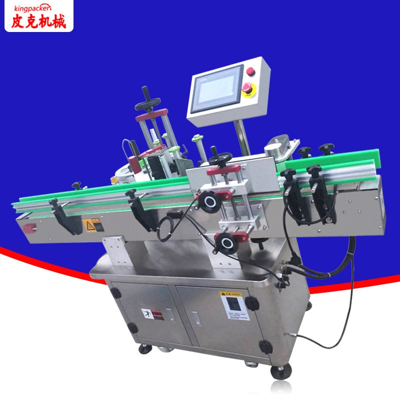 全自动圆瓶贴标机 消毒洗手液贴标机花茶圆瓶贴标 圆瓶标签剥离机图3