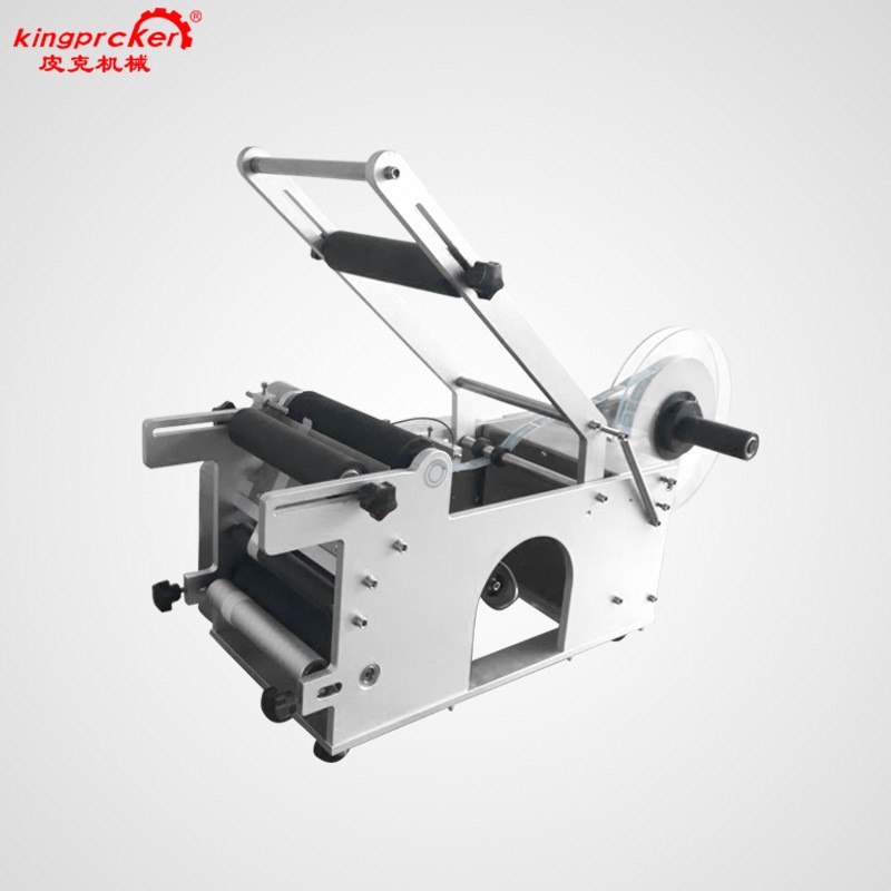 半自动圆瓶贴标机 玻璃瓶塑料瓶贴标机 不干胶半自动贴标机图4