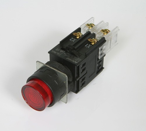 正品凯昆带灯按纽开关 高钮带LED灯按压开关 启动开关220V K30-27图2