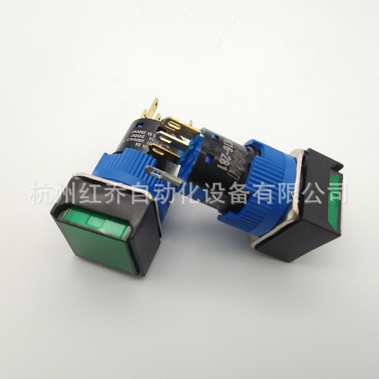 正品凯昆按纽开关 微型带LED灯开孔16mm DC24V K16-271/281/291图3