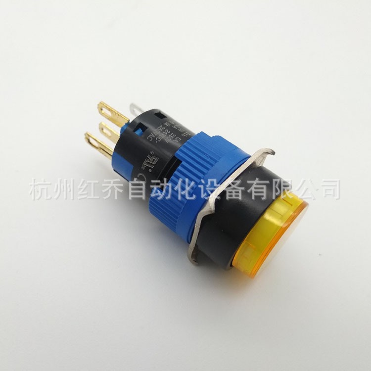 正品凯昆按纽开关 微型带LED灯开孔16mm DC24V K16-271/281/291图2