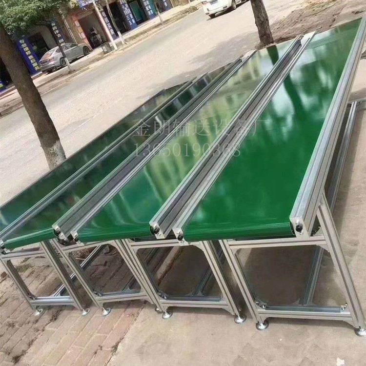 小型移动输送机 皮带线输送带食品爬坡机 不锈钢流水传送机设备图4