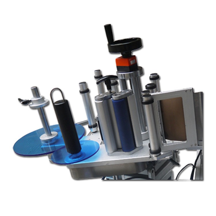 半自动圆柱圆筒圆形锥形药瓶药品纸罐豆瓣酱圆瓶子 贴标机定制图4