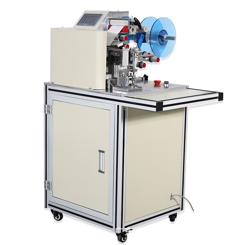 自动线材对折贴标机耳机吸吸果冻棒棒糖餐具勺子光纤数据线包装机图4