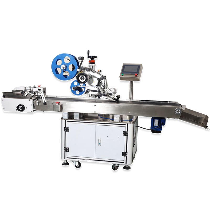 全自动卡片平面贴标合格证吊牌纸卡箱盒子pe透明胶袋塑料件包装机图4