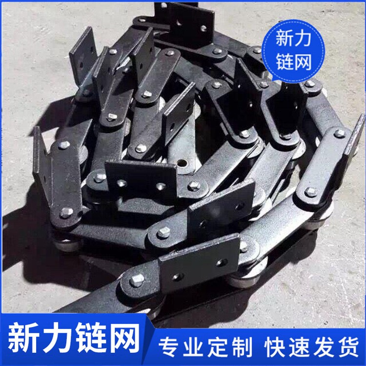 不锈钢短节距滚子输送链304材质套筒链条双节距双排板式链条图3