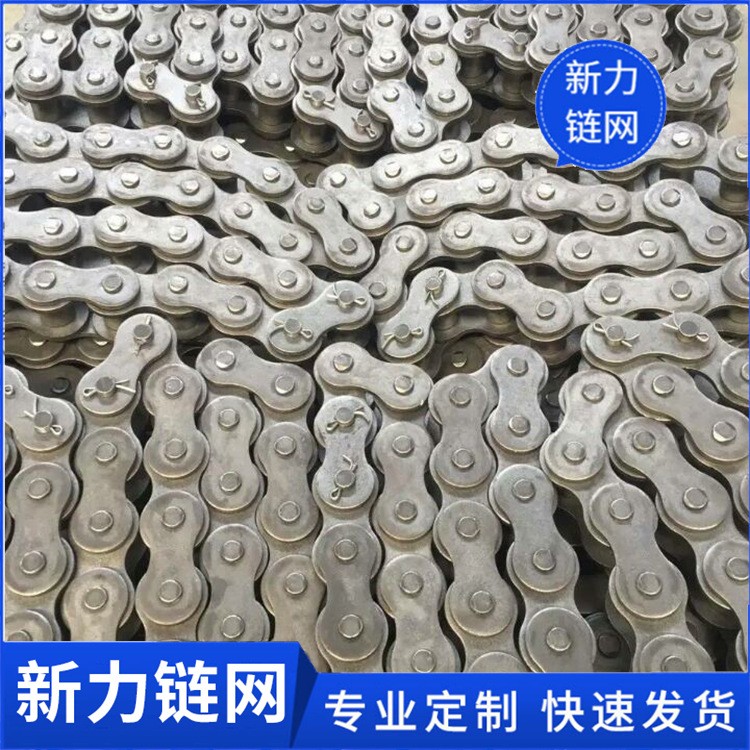 不锈钢短节距滚子输送链304材质套筒链条双节距双排板式链条图4