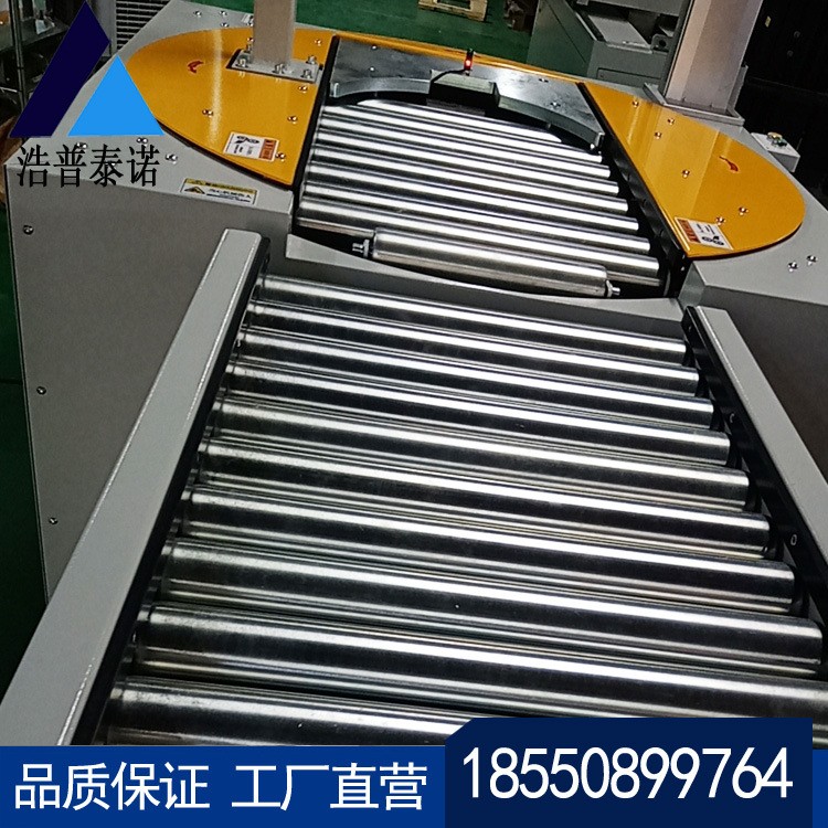 旋转式滚筒平台激光焊接工作台不锈钢搬运输送机滚筒流水线苏州图5