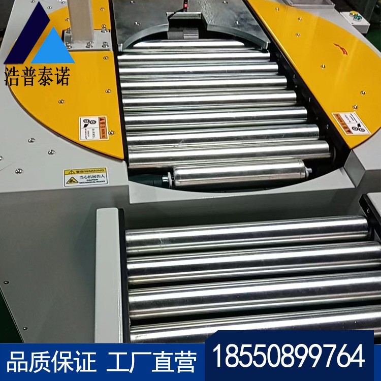 旋转式滚筒平台激光焊接工作台不锈钢搬运输送机滚筒流水线苏州图3
