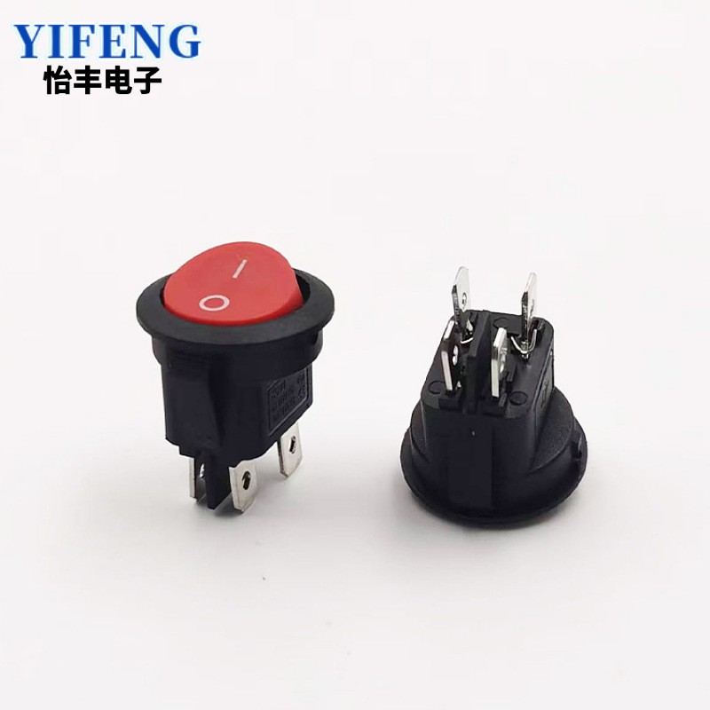 厂家直销KCD1-105N/4P船型开关四脚二档带灯卡式铜脚电源翘板开关图2