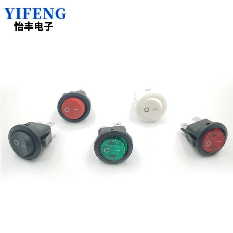 厂家直销KCD1-105N/4P船型开关四脚二档带灯卡式铜脚电源翘板开关图4