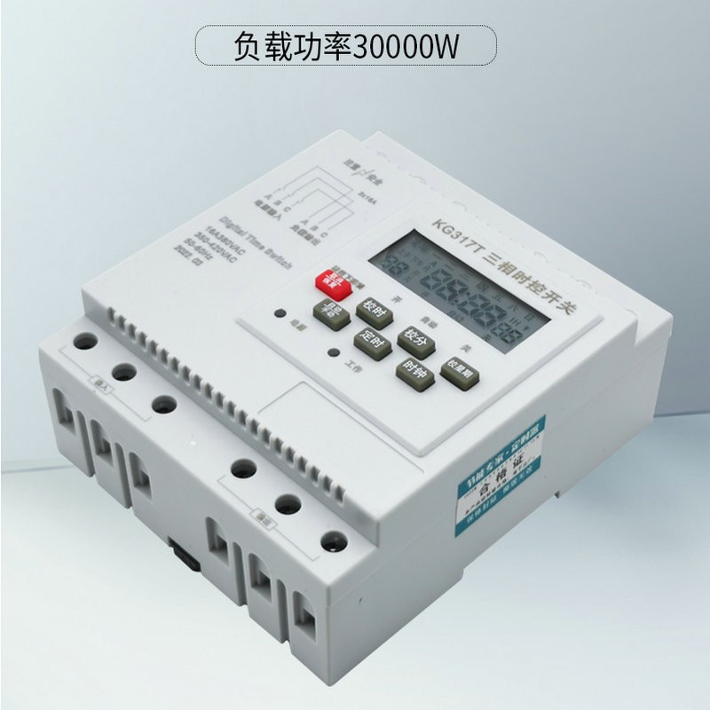 KG317T三相时控开关380V全自动大功率三线微水泵家电定时开关批发图2