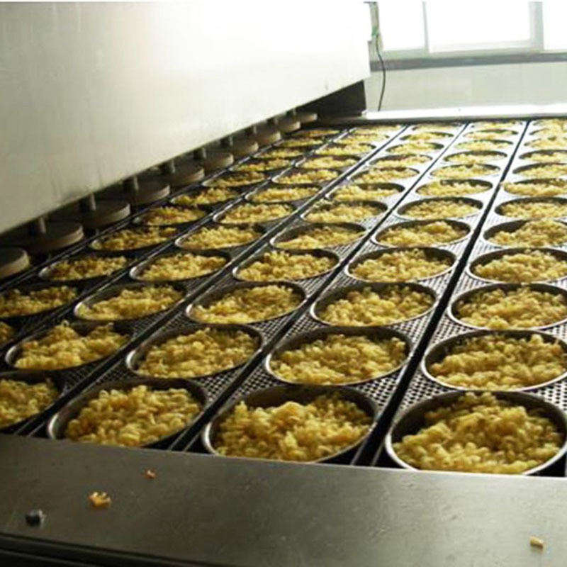 自动化小型食品方便面生产线耐磨圆形模盒网带输送机食品设备图4