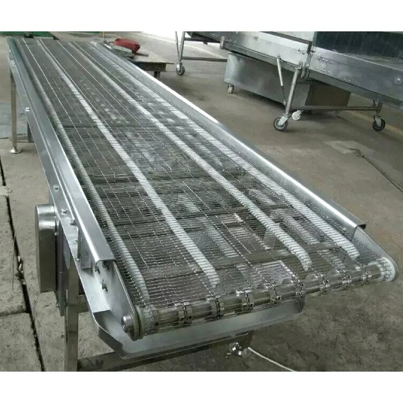 304不锈钢网带输送机速冻自动化流水线 非标定做小型网带链输送机图3
