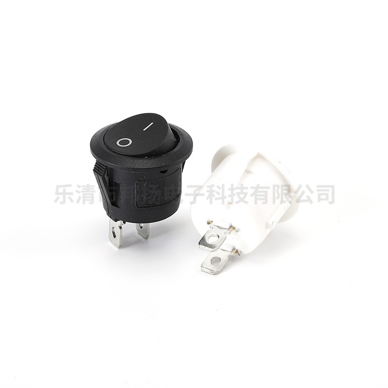 大圆形船型开关 带灯电源开关 船型按键小型电源翘板开关图5