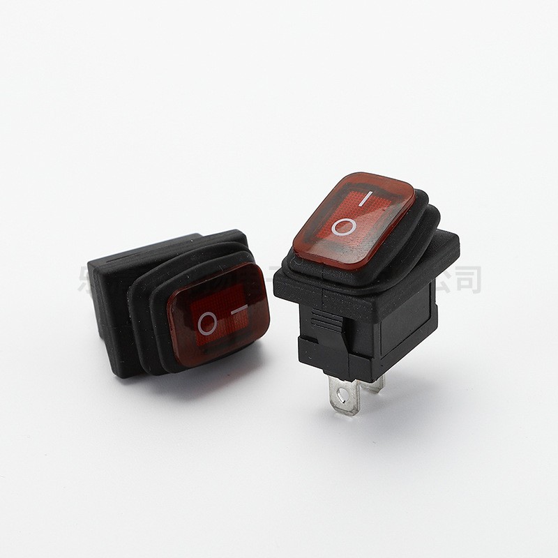 防水翘板开关KCD1防水船型开关 带灯银点大电流船型开关图3