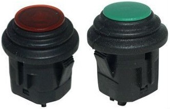 厂家供应IP67防水14mm16mm自锁无锁红绿灯电源按钮开关图3
