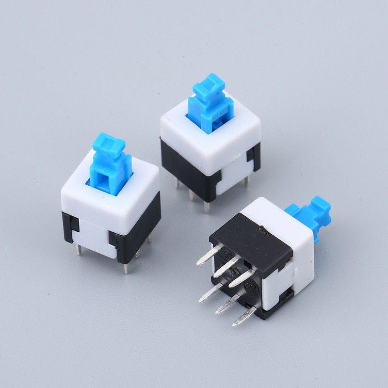 自锁按键开关 厂家批发8x8六脚自锁/无锁开关按钮开关8*8按键开关图4