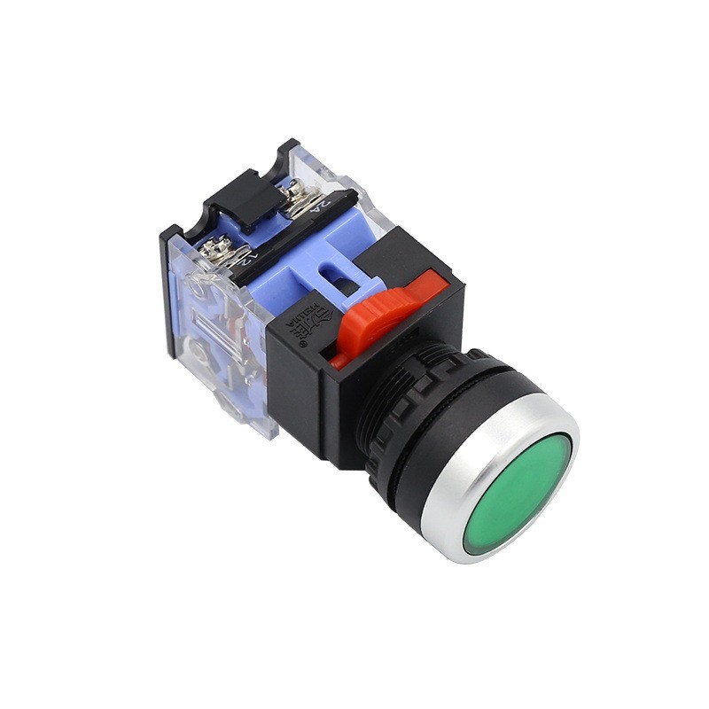 厂家直销带灯自复位LA38-11 电源自锁DNZS按钮开关22mm 220V图4