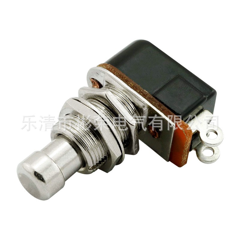 PBS-24B-4金属按钮开关 吉他效果器2脚脚踏开关 脚钉 踩钉无声图5