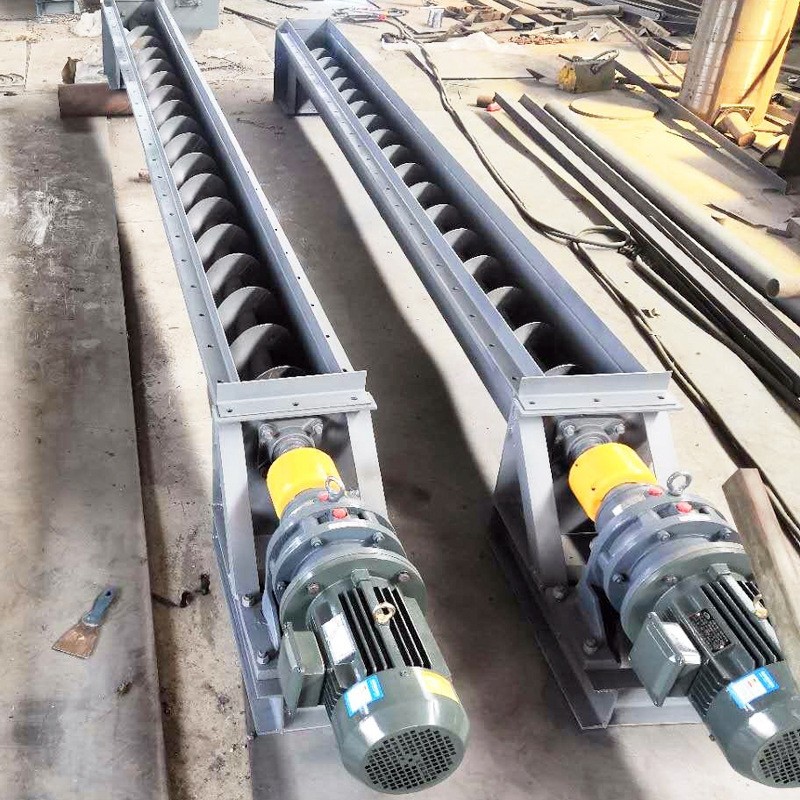 304不锈钢螺旋输送机 水泥砂浆化肥干粉U型上料机 LS蛟龙输送设备图5