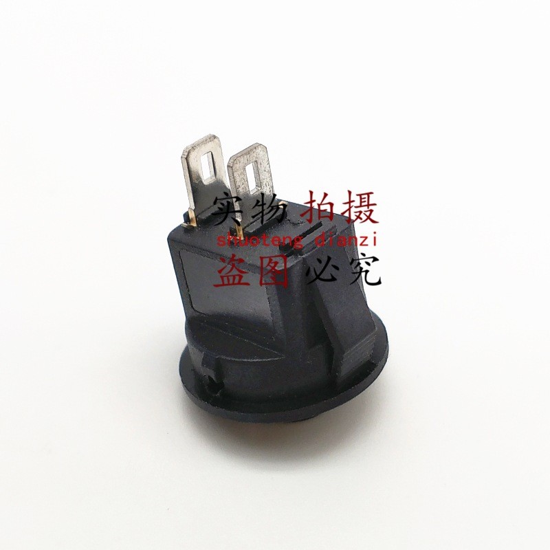 小圆形下方船型开关KCD11两档两脚开孔15mm小电器灭蚊灯风扇开关图5