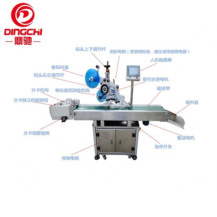 实力厂家出售全自动平面卡片贴标机 纸卡书本纸盒不干胶贴标机图4