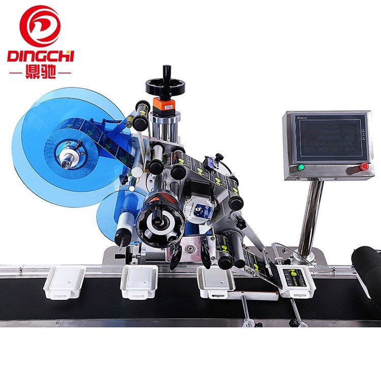 全自动平面贴标机 硬盘盒纸卡纸盒贴标机 书本文件夹不干胶贴标机图2