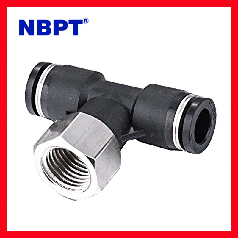 T型内螺纹三通气动快速接头气管快插接头气动接头正三通气动接头图3