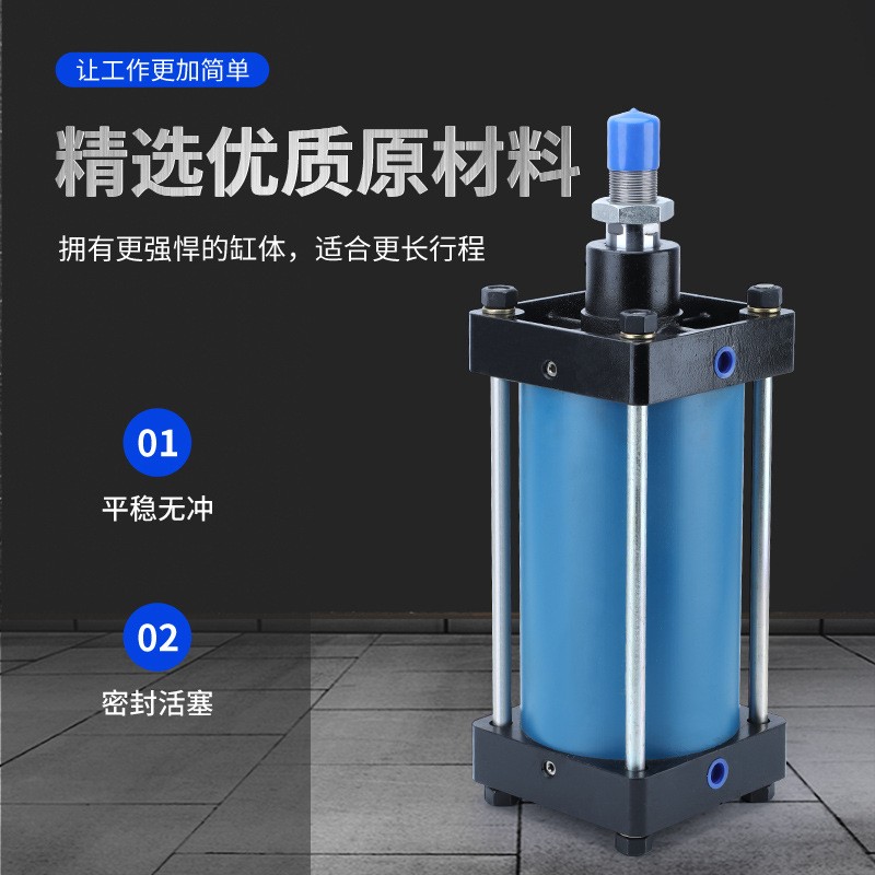 QGB63/80/100-50/100/125/150标准气缸系列大推力不漏气小型气动图2