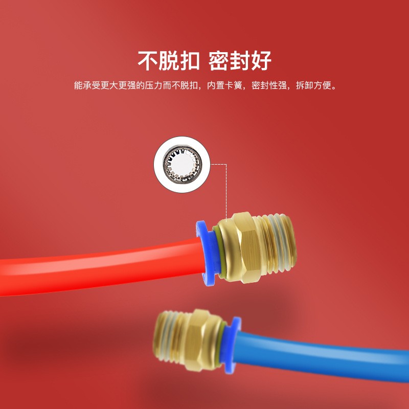 外螺纹直通接头PC6-01气动元件PC8-02快插气管接头 快速接头图3