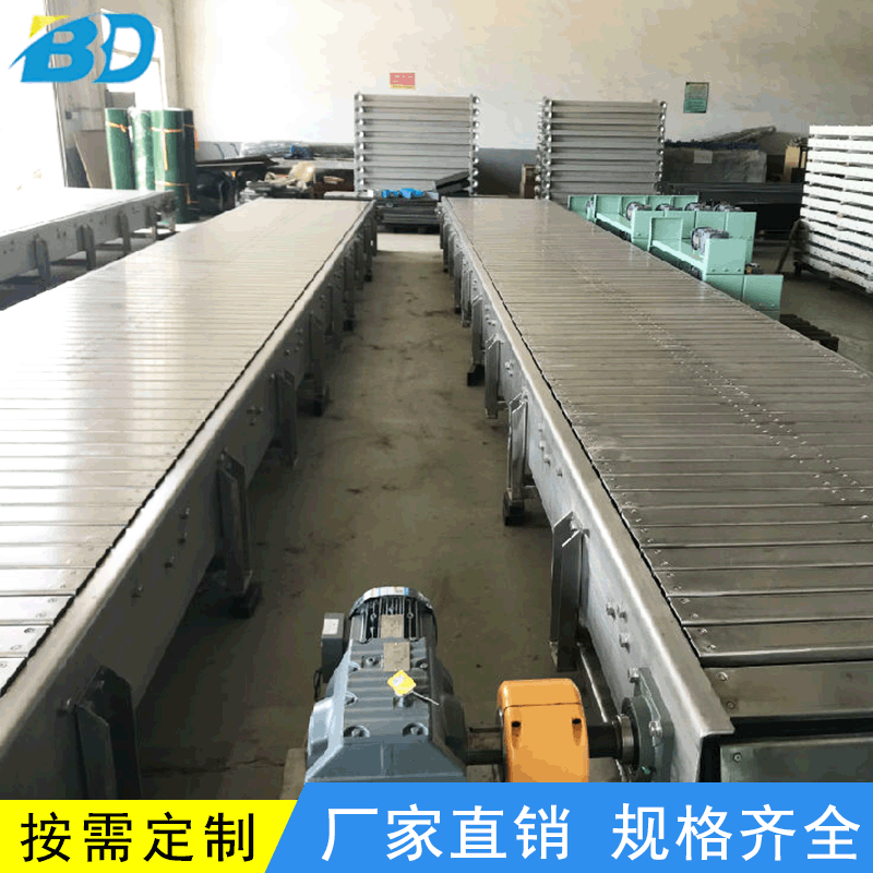 定制不锈钢链板输送机90度转弯输送机小型流水线提升机食品输送机图2