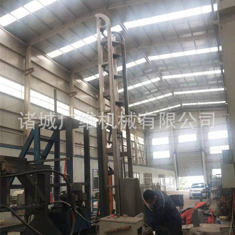 不锈钢物料垂直升降提升上料机 液压垃圾桶自动翻转提升倒料机图2