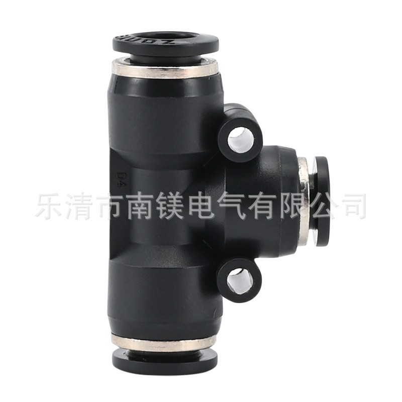 气动元件螺纹快插T型三通PE-8/10 PEG8-6/10-8 气管 快拧快速图5